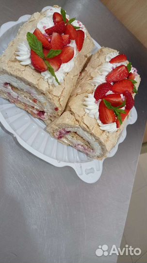 Меренговый рулет