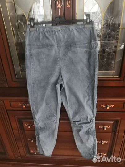 Джинсовые брюки-лосины