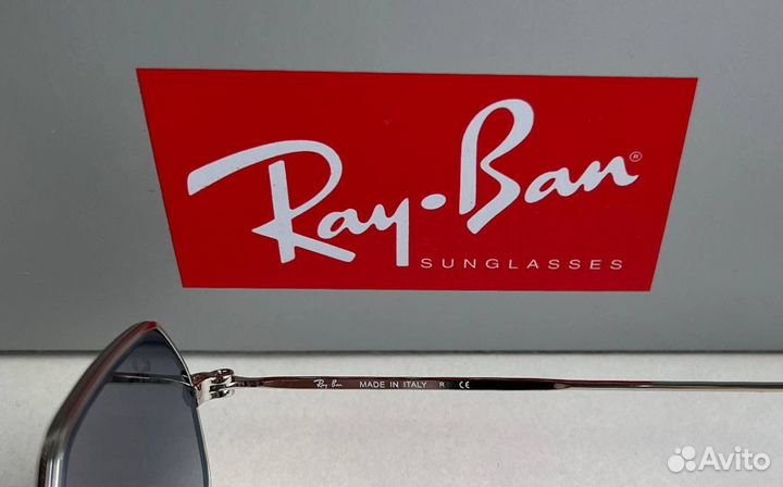 Солнцезащитные очки Ray Ban Octagonal голубые