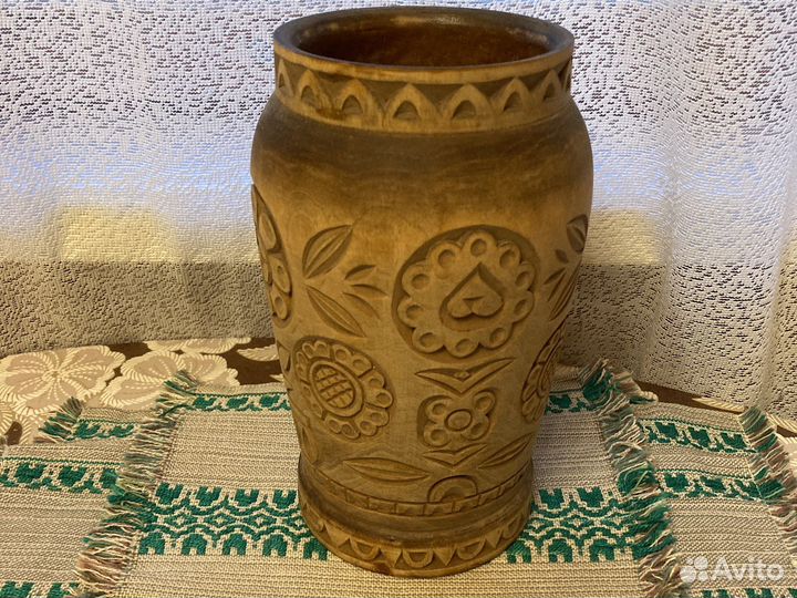 Ваза деревянная