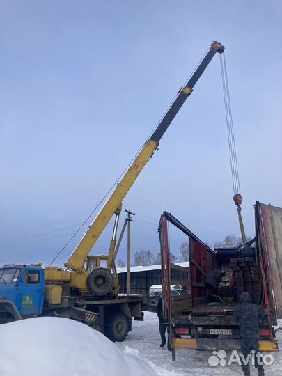Аренда и услуги автокрана, 25 т, 21 м, с гуськом 9 м