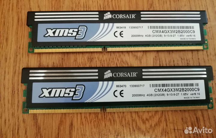 Corsair DDR3 4Gb (2+2) 2000Mhz