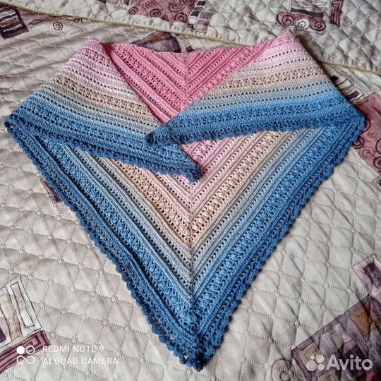 Бактус из секционной пряжи ручной работы