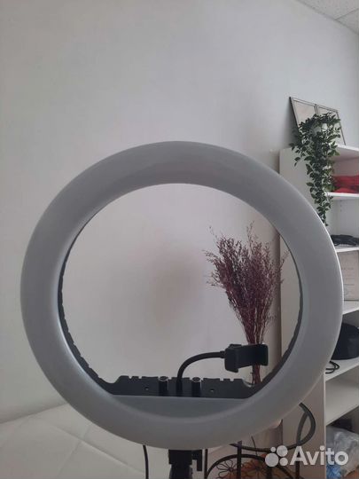 Кольцевая лампа 45 см со штативом