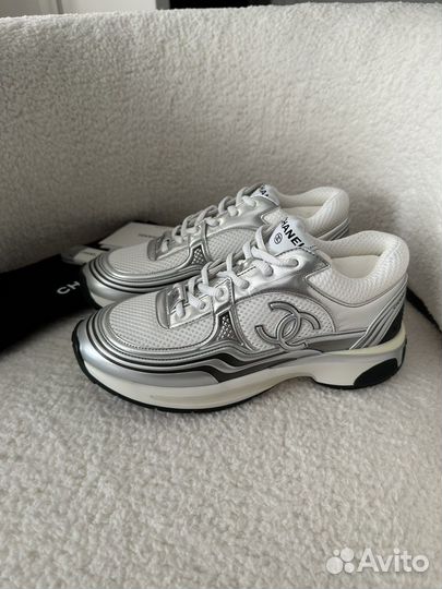 Кроссовки Chanel trainers silver 35-40