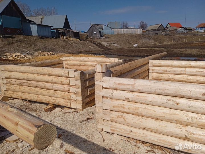 Срубы для бани и доски