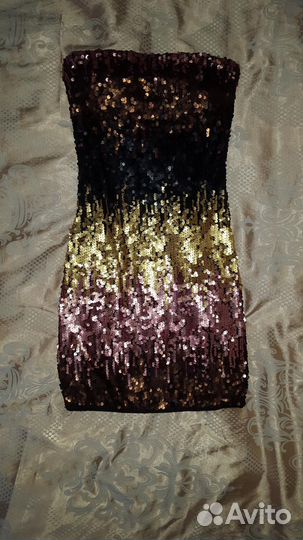 Платье с пайетками