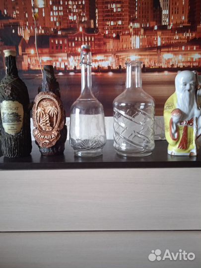 Бутылки для вина декор