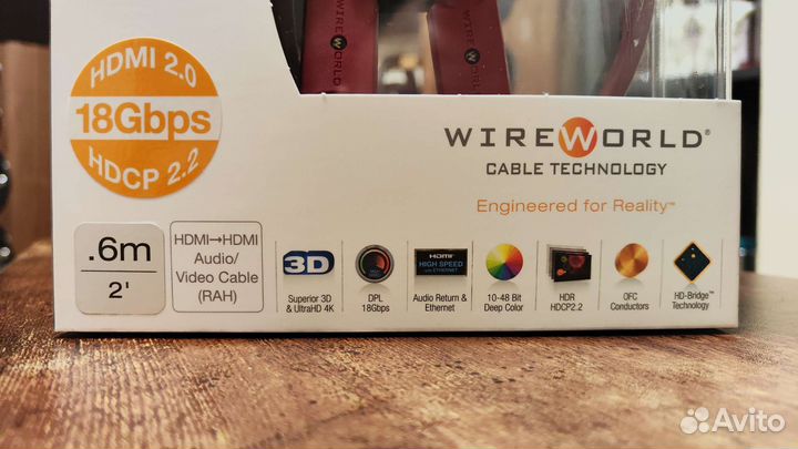 Кабель hdmi Wireworld Radius hdmi 2.0 U.S.A