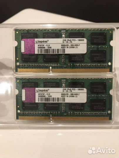 Модуль памяти 2GB 2Rx8 Memory For Laptops