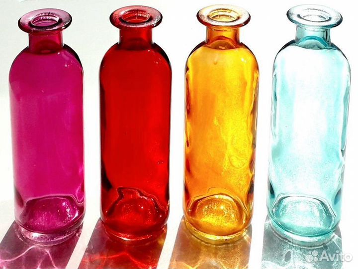 Ваза цветное стекло 16 см