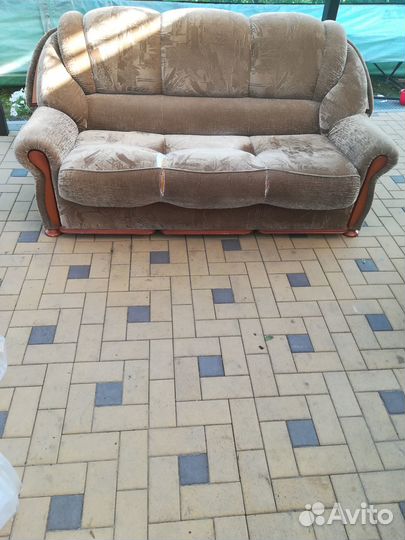 Диван и 2 кресла комплект бу