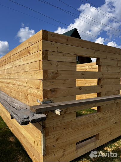 Сруб бани 3х4