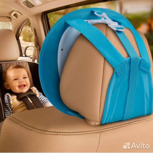 Автомобильное зеркало детское с музыкой и пультом