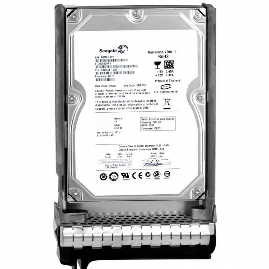[FY291] Жесткий Диск Dell500gb Sata2 3,5" Hdd