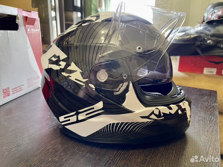 Мотошлем мужской LS2 FF320 Stream Evo Hype