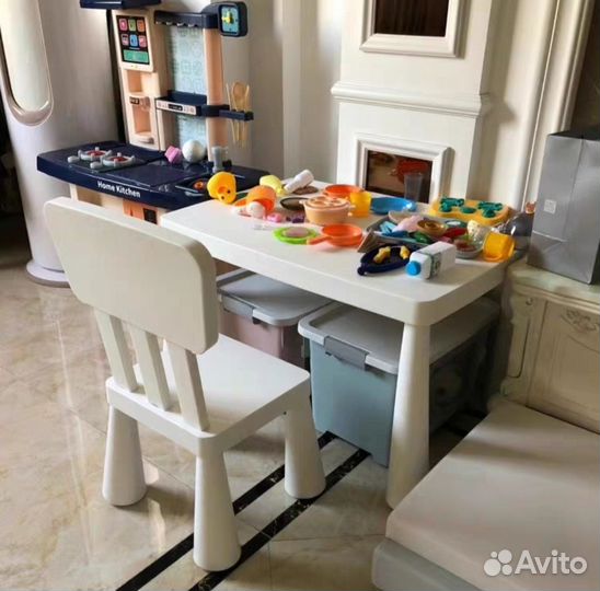 Детский стол стул маммут IKEA