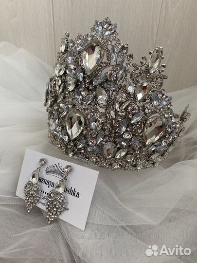 Свадебная корона, корона ручной работы