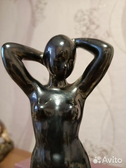 Статуэтка Купальщица Гжель СССР