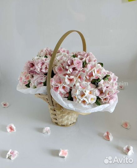 Зефир, букеты из зефирных цветов, корзины, коробки