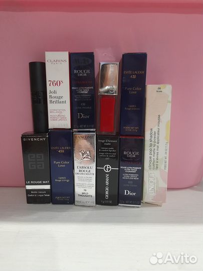 Dior Armani Lancome Givenchy губная помада