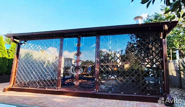 Мягкие окна для беседки