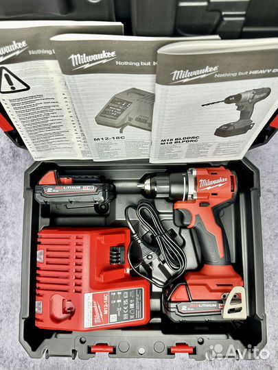 Шуруповерт milwaukee m18 blddrc-202c