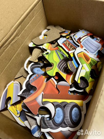 Деревянные пазлы вкладыши пакетом