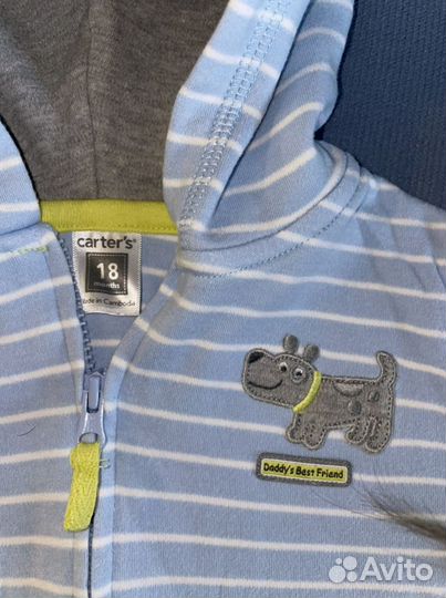 Кофта и жилетка Carter’s 78-83 размер