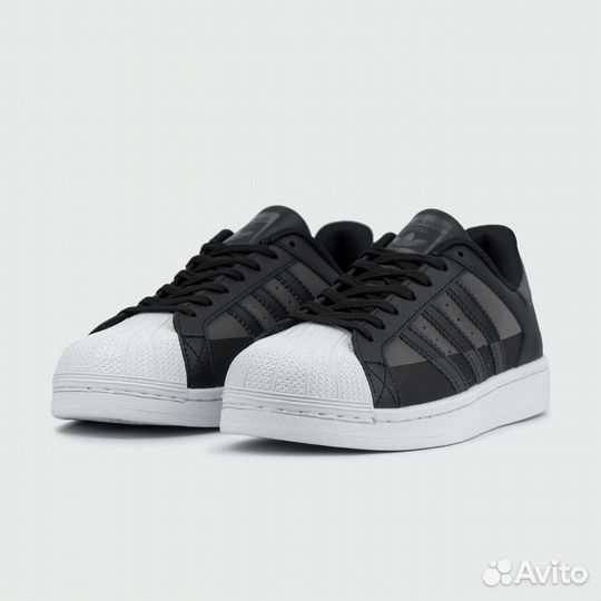 Кроссовки Adidas SuperStar Wmns Black Grey / White