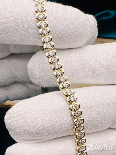 Золотой браслет с бриллиантами