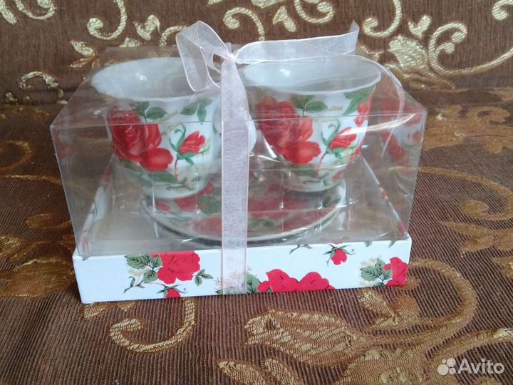 Набор чайный 2 чашки + 2 блюдца