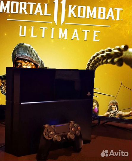 PlayStation 4 приставка + 400 игр в хорошие руки