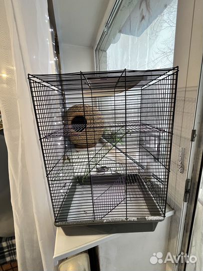 Клетка для грызунов, 3 этажа