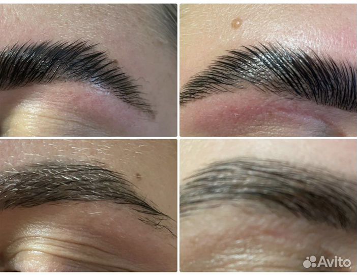 Окрашивание бровей и долговременная укладка