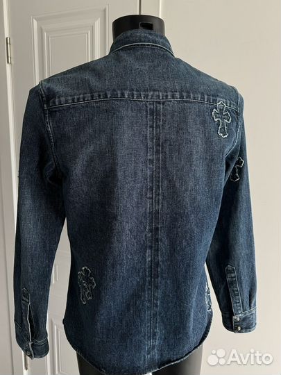 Chrome Hearts denim Cross рубашка