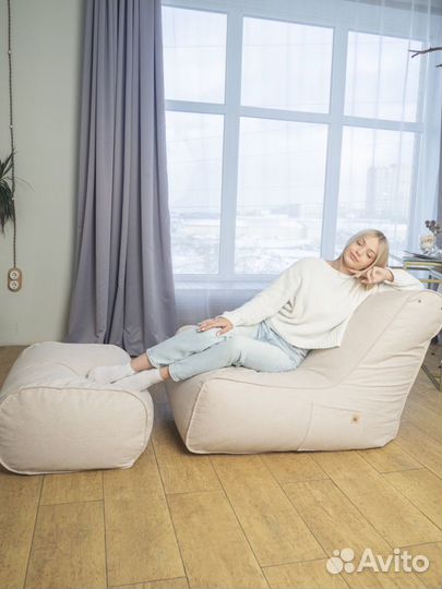 Бескаркасное кресло мешок софа для отдыха