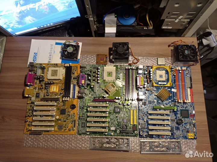 Материнские платы ретро комплекты 370, 462, 478