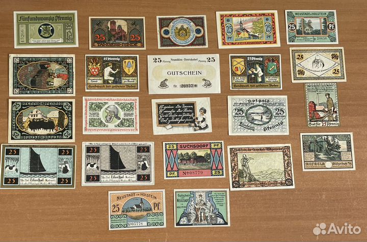 Нотгельды 1919-1923 78шт