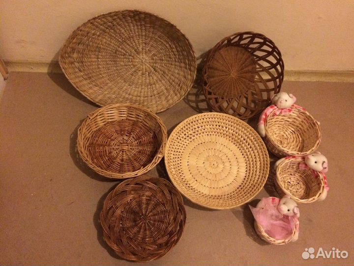 Плетеные изделия. Сухарницы