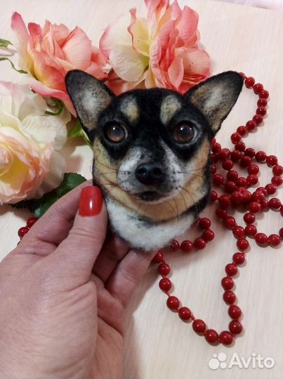 Той-терьер брошь