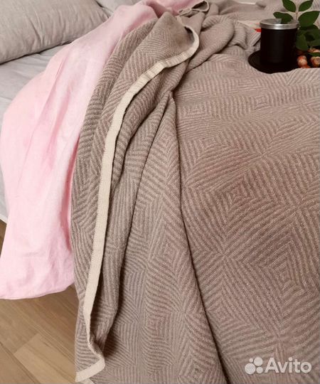 Плед большой лён 