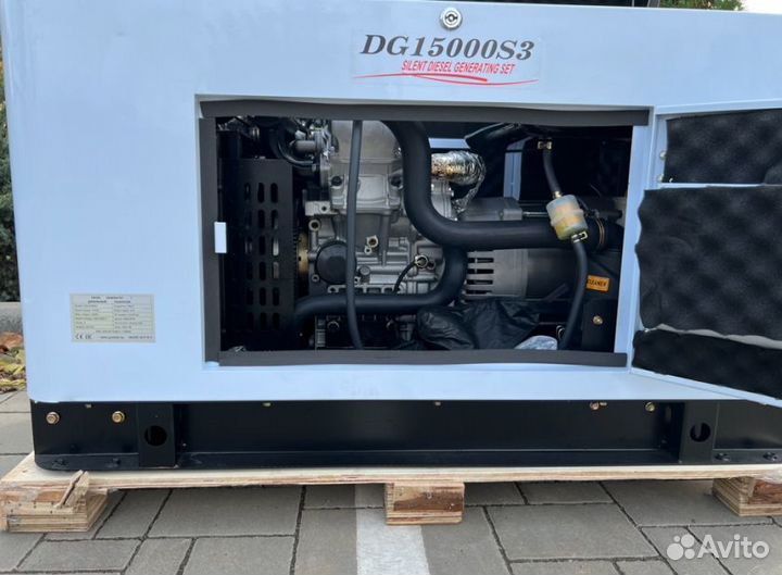 Генератор дизельный 13,5 kW G-power трехфазный DG1