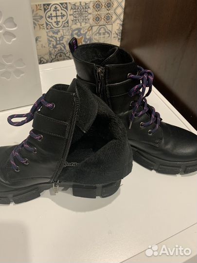 Ботинки демисезонные для девочки 34 размер