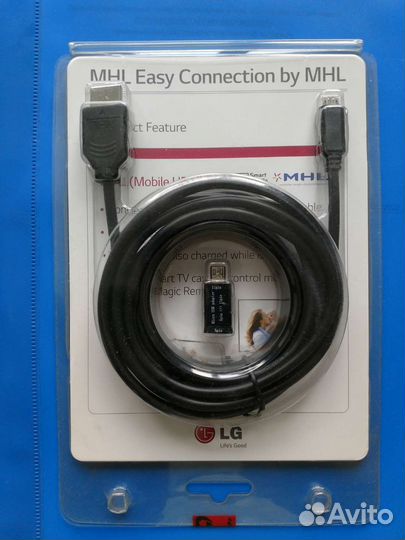 MHL кабель LG; hdmi-micro USB