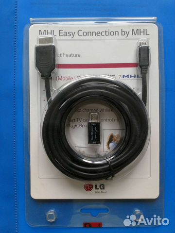 MHL кабель LG; hdmi-micro USB