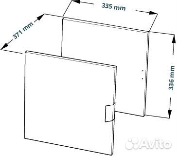 Фора 4.3 дверца 33x33x37 дуб беленый