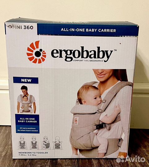 Эргорюкзак ergobaby 360 оригинал