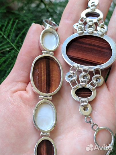 Серебряные браслеты с Бычьим глазом