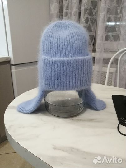 Шапка зимняя из ангоры новая
